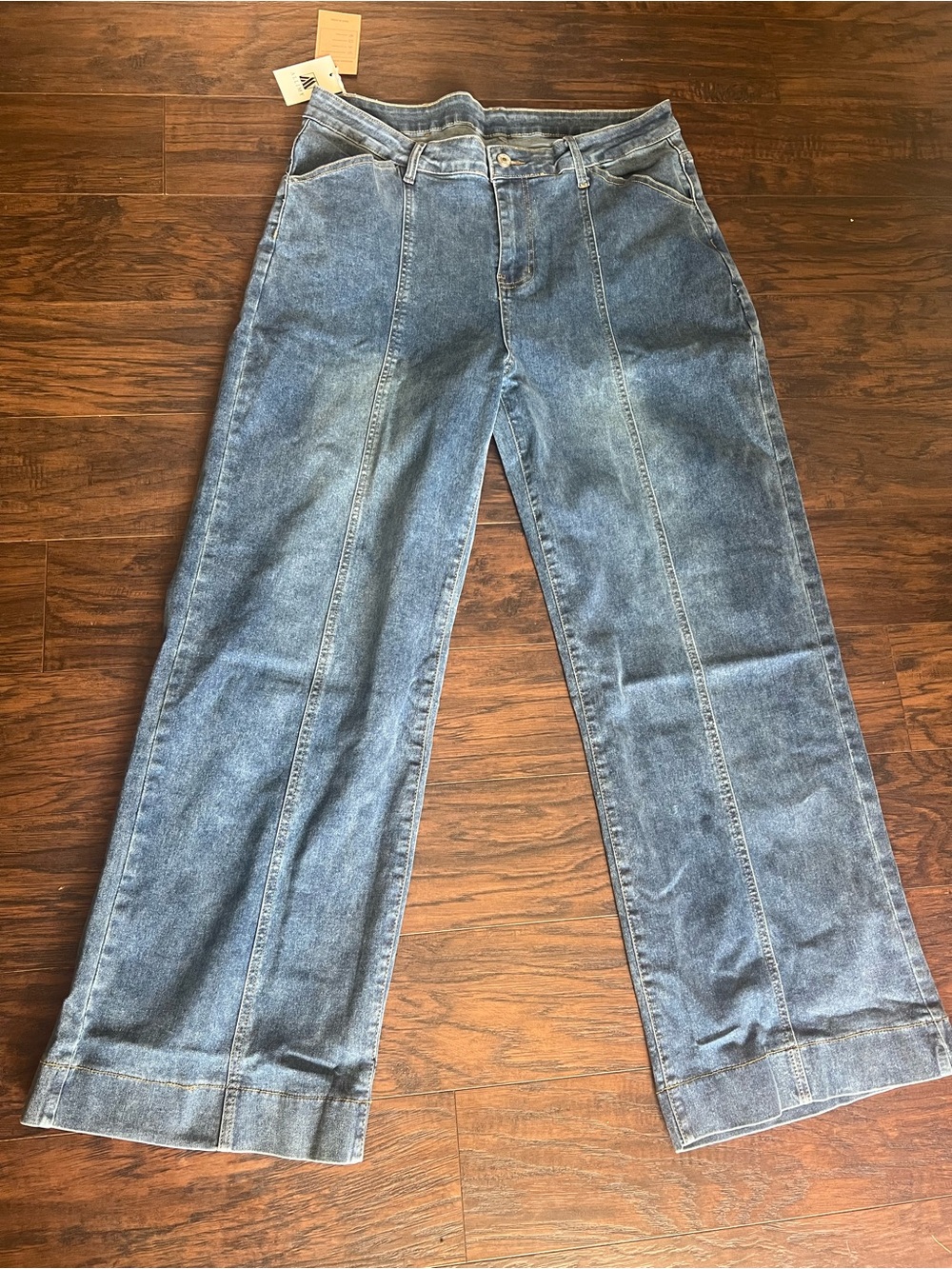 ALLIMY Women's High Waisted Wide Leg Jeans Size 6 NWT